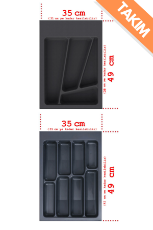 NETAKS Kaşıklık+Kepçelik Takım 35x49 Kumlu Yüzey