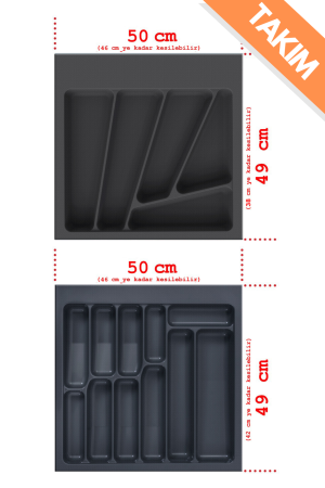 NETAKS Kaşıklık+Kepçelik Takım 50x49 Kumlu Yüzey